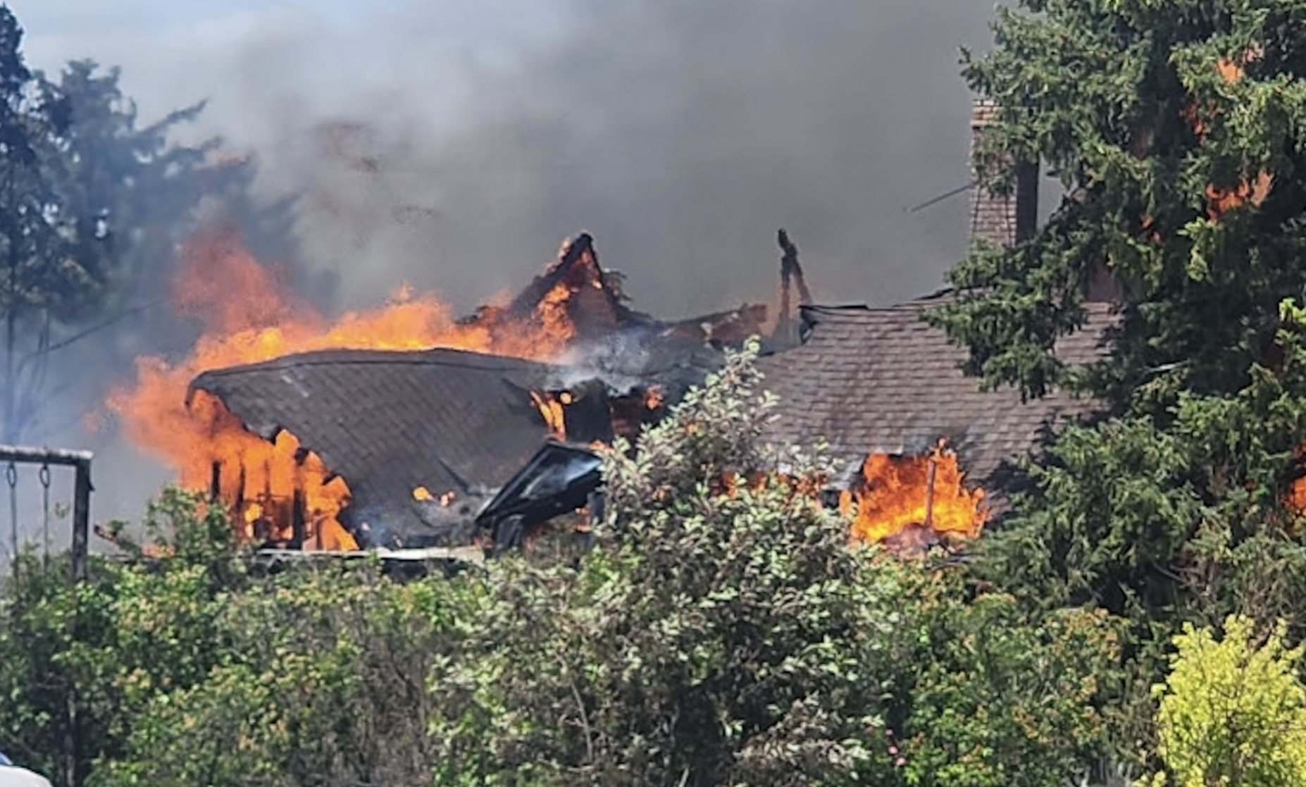 Local folks and firefighters join forces to save Bancroft from destructive fire